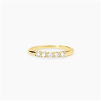 Anello Mabina Donna in Argento Diamante Lab Grown